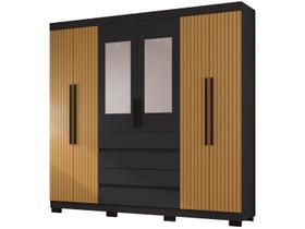 Guarda-roupa Casal 6 Portas 4 Gavetas Araplac Lisboa