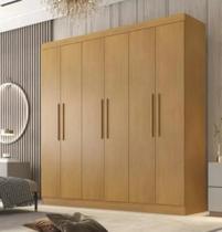 Guarda Roupa Casal 6 Portas 4 Gavetas Belém - Móveis Valverde - Cinamomo Guarda Roupa Casal 6 Portas 4 Gavetas Belém - Móveis Valverde - Cinamomo