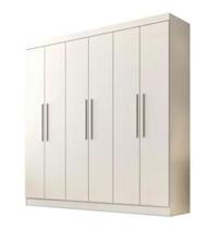 Guarda Roupa Casal 6 Portas 4 Gavetas Belém - Móveis Valverde - Neve Guarda Roupa Casal 6 Portas 4 Gavetas Belém - Móveis Valverde - Neve