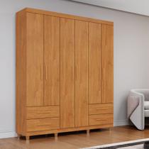 Guarda Roupa Casal 6 Portas 4 Gavetas Califórnia