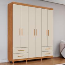 Guarda Roupa Casal 6 Portas 4 Gavetas Canadá Plus Conquista Móveis Guarda Roupa Casal 6 Portas 4 Gavetas Canadá Plus Conquista Móveis