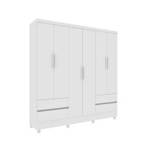 Guarda- Roupa Casal 6 Portas 4 Gavetas com 8 Pés Oregon - Tcil