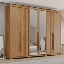 Guarda-roupa Casal 6 Portas 4 Gavetas com Espelho Norton Guarda-roupa Casal 6 Portas 4 Gavetas com Espelho Norton