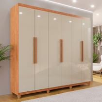 Guarda-roupa Casal 6 Portas 4 Gavetas com Pés Atlanta 100% MDF