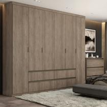 Guarda Roupa Casal 6 Portas 4 Gavetas Nobre THB
