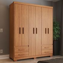 Guarda Roupa Casal 6 Portas 4 Gavetas Primacy Marrom/Freijó Guarda Roupa Casal 6 Portas 4 Gavetas Primacy Marrom/Freijó