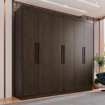 Guarda-Roupa Casal 6 Portas 4 Gavetas Roma