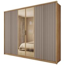 Guarda Roupa Casal 6 Portas 4 Gavetas Turium C01 Buriti/Fendi - Mpozenato Guarda Roupa Casal 6 Portas 4 Gavetas Turium C01 Buriti/Fendi - Mpozenato