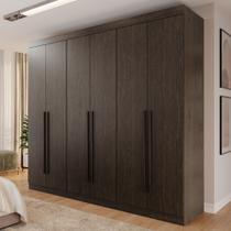 Guarda Roupa Casal 6 Portas 4 Gavetas Uberaba 100% MDF