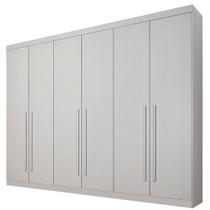 Guarda Roupa Casal 6 Portas 4 Gavetas - Uberaba-Neve - Star Móveis