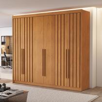 Guarda Roupa Casal 6 Portas 4 Ripadas Portugal 100% MDF Cinamomo Guarda Roupa Casal 6 Portas 4 Ripadas Portugal 100% MDF Cinamomo