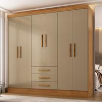 Guarda-Roupa Casal 6 Portas 6 Gavetas 100% MDF Berlin Espresso Móveis Guarda-Roupa Casal 6 Portas 6 Gavetas 100% MDF Berlin Espresso Móveis