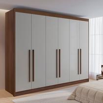 Guarda Roupa Casal 6 Portas 6 Gavetas 100% Mdf Dobradiça Slow Zeus Plus