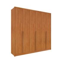 Guarda Roupa Casal 6 Portas 6 Gavetas 100% MDF Fortuna s/ Espelho s/ pés - Tcil