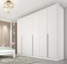 Guarda Roupa Casal 6 Portas 6 Gavetas 100% MDF Fortuna - Tcil Móveis - Neve Guarda Roupa Casal 6 Portas 6 Gavetas 100% MDF Fortuna - Tcil Móveis - Neve