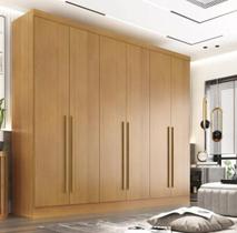 Guarda Roupa Casal 6 Portas 6 Gavetas 100% MDF Gramado - Móveis Valverde - Cinamomo