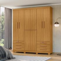 Guarda-Roupa Casal 6 Portas 6 Gavetas 100% MDP Grande Organizador com Cabideiros para Quarto Guarda-Roupa Casal 6 Portas 6 Gavetas 100% MDP Grande Organizador com Cabideiros para Quarto