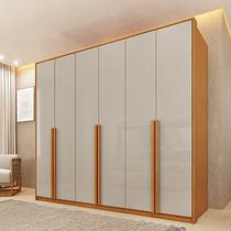 Guarda Roupa Casal 6 Portas 6 Gavetas 201cm Dubai Yescasa Marrom/Cinamomo/Off White Guarda Roupa Casal 6 Portas 6 Gavetas 201cm Dubai Yescasa Marrom/Cinamomo/Off White