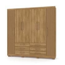 Guarda Roupa Casal 6 Portas 6 Gavetas 223cm Quebec V02 Nature/Brisa - Mpozenato