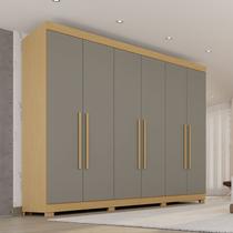 Guarda-roupa Casal 6 Portas 6 Gavetas com Pés 100% Mdf Órion Plus