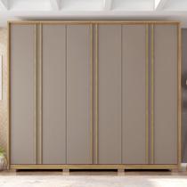 Guarda-roupa Casal 6 Portas 6 Gavetas com Pés Suburban Espresso Móveis