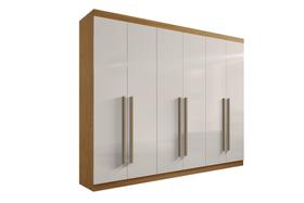 Guarda Roupa Casal 6 Portas 6 Gavetas Da Vinci Cinamomo Off White 100% MDF - D' Doro Móveis Guarda Roupa Casal 6 Portas 6 Gavetas Da Vinci Cinamomo Off White 100% MDF - D' Doro Móveis
