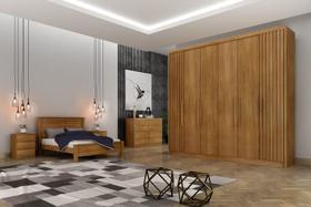 Guarda Roupa Casal 6 Portas 6 Gavetas - Granada Ripado-Cumaru - Móveis Novo Horizonte Guarda Roupa Casal 6 Portas 6 Gavetas - Granada Ripado-Cumaru - Móveis Novo Horizonte