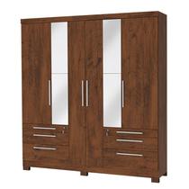 Guarda Roupa Casal 6 Portas 6 Gavetas Naturale MDP C Espelho Guarda Roupa Casal 6 Portas 6 Gavetas Naturale MDP C Espelho