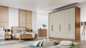 Guarda Roupa Casal 6 Portas 6 Gavetas - New Vértice-Cumaru/Fendi - Móveis Novo Horizonte Guarda Roupa Casal 6 Portas 6 Gavetas - New Vértice-Cumaru/Fendi - Móveis Novo Horizonte