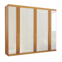 Guarda Roupa Casal 6 Portas 6 Gavetas Nilópolis Naturale e Off White