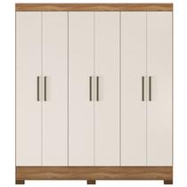 Guarda Roupa Casal 6 Portas 62320 Amendola Off White Demobile