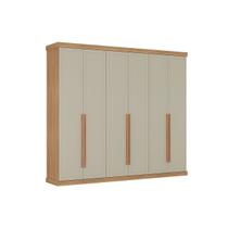 Guarda Roupa Casal 6 Portas 6Gavs Capri Cedro/Salvia Carraro