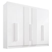 Guarda Roupa Casal 6 Portas 7 Gavetas - Athos Ripado-Branco - Móveis D'Doro
