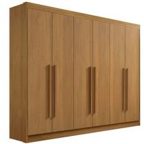 Guarda Roupa Casal 6 Portas 7 Gavetas - New Athos-Cinamomo - Móveis D'Doro
