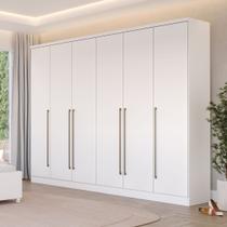 Guarda-Roupa Casal 6 Portas 8 Gavetas 270cm Sevilla