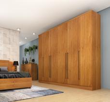 Guarda-Roupa Casal 6 Portas 8 Gavetas 270cm Sevilla
