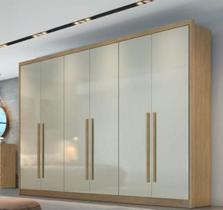Guarda Roupa Casal 6 Portas 8 Gavetas - Livorno-cumaru/fendi - Móveis Novo Horizonte Guarda Roupa Casal 6 Portas 8 Gavetas - Livorno-cumaru/fendi - Móveis Novo Horizonte