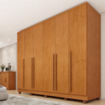 Guarda Roupa Casal 6 Portas 8 Gavetas Puxador MDF 270cm com pés Portugal Espresso Móveis Guarda Roupa Casal 6 Portas 8 Gavetas Puxador MDF 270cm com pés Portugal Espresso Móveis