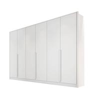 Guarda-roupa casal 6 portas 9 gavetas 2,70m - Ibiza-Branco - Bianchi Móveis