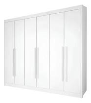 Guarda Roupa Casal 6 Portas Athos Branco Mdf Ddoro Genérica