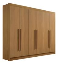 Guarda Roupa Casal 6 Portas Athos Cinamomo Mdf Ddoro