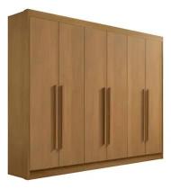 Guarda Roupa Casal 6 Portas Athos Cinamomo Mdf Ddoro DDoro Móveis