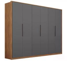Guarda Roupa Casal 6 Portas Atrice Amendola Grafito Demartez Guarda Roupa Casal 6 Portas Atrice Amendola Grafito Demartez