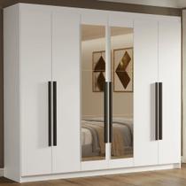 Guarda-Roupa Casal 6 Portas Batentes com Espelho Venus Madesa B