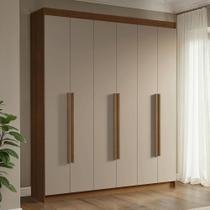 Guarda-roupa Casal 6 Portas Batentes Venus Madesa Rustic Guarda-roupa Casal 6 Portas Batentes Venus Madesa Rustic