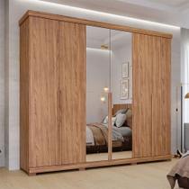 Guarda-Roupa Casal 6 Portas Bater 6 Gavetas MDF Guarapari Panan Roupeiro