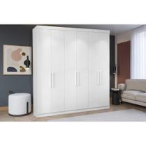 Guarda Roupa Casal 6 Portas c/ 2 Gavetas PH 1707 Branco - Herval Guarda Roupa Casal 6 Portas c/ 2 Gavetas PH 1707 Branco - Herval