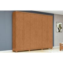 Guarda Roupa Casal 6 Portas c/Pés Áries Amendoa Clean Lopas Guarda Roupa Casal 6 Portas c/Pés Áries Amendoa Clean Lopas