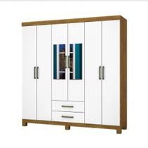 Guarda Roupa Casal 6 Portas Carioca Móveis Freijó Branco Guarda Roupa Casal 6 Portas Carioca Móveis Freijó Branco