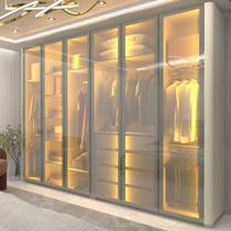 Guarda-Roupa Casal 6 Portas com 6 Portas Reflecta com Pés com LED Innova 100% MDF Branco/Off White